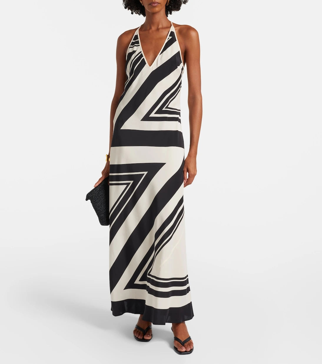 SIR - Pietra printed silk crêpe maxi dress