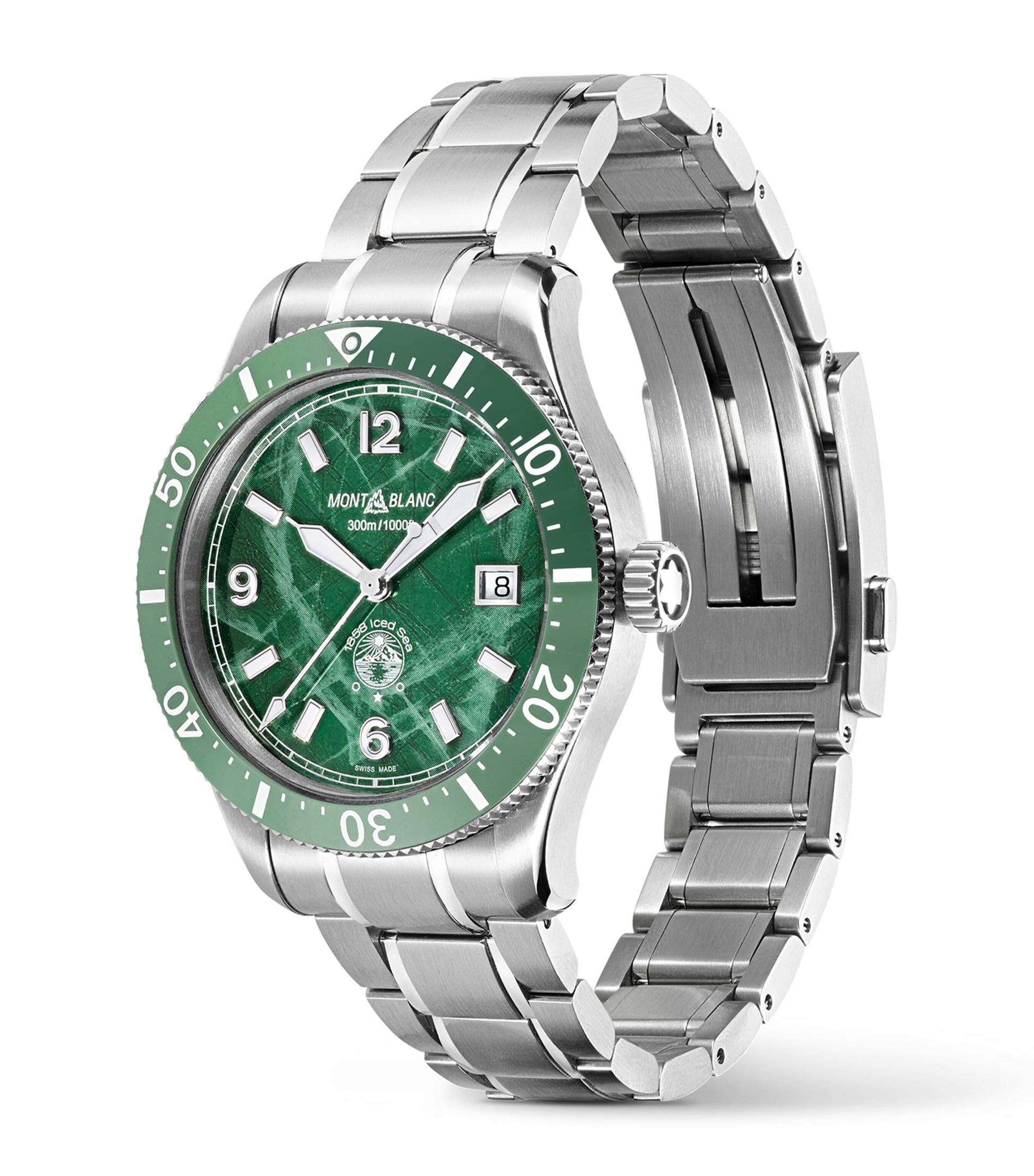 Stainless Steel 1858 Iced Sea Automatic Date Watch 41mm