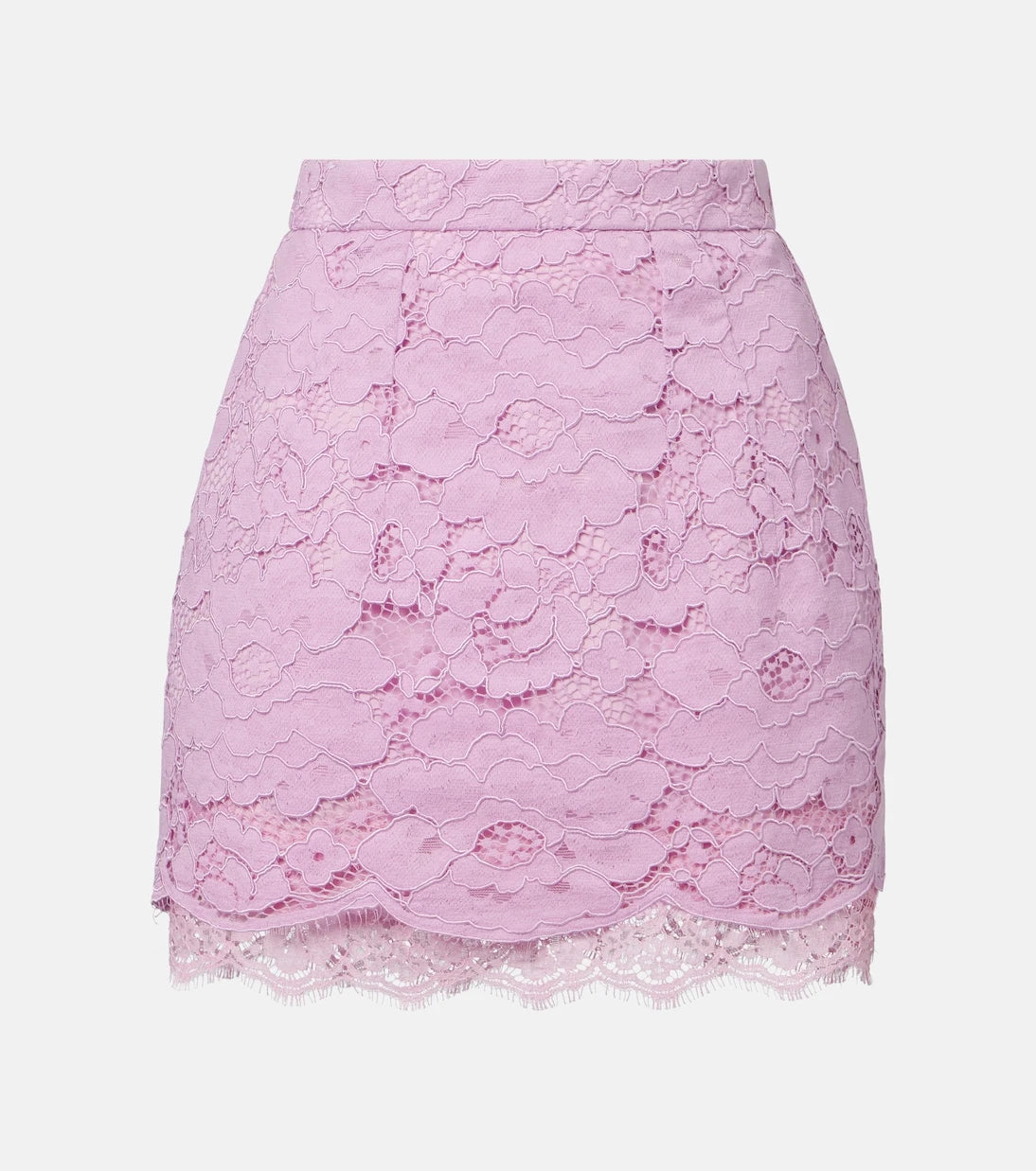 Patou - Cotton-blend lace miniskirt