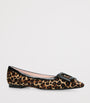 Brown Calf Hair Gommettine Ballet Flats