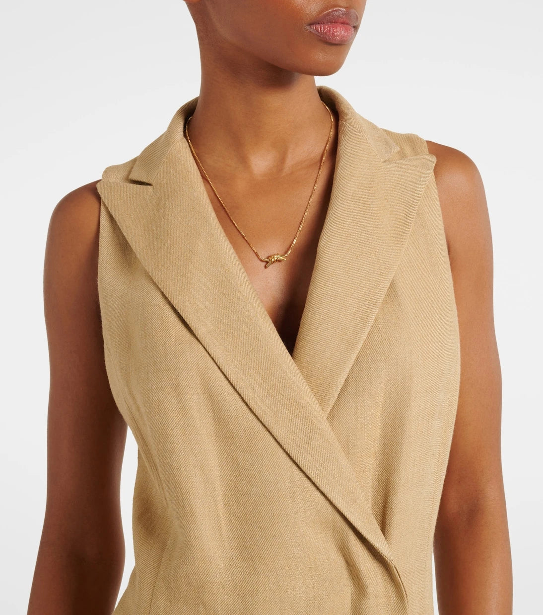 Ralph Lauren Collection - Silk and linen midi dress