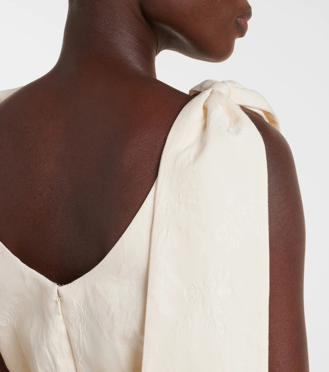 Markarian - Gita bow-detail brocade minidress