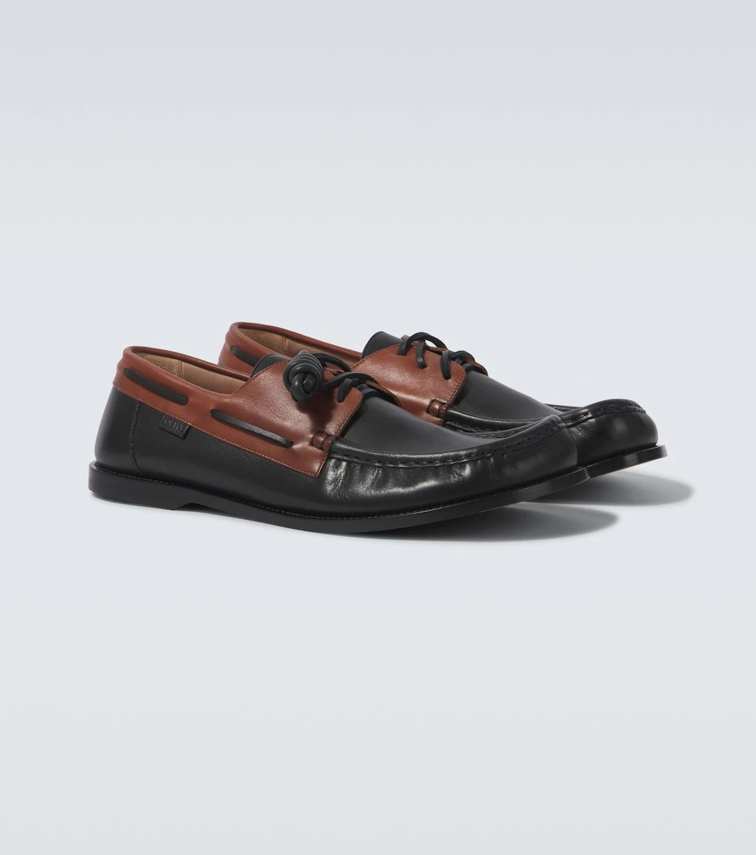 Loewe - Campo leather boat shoes