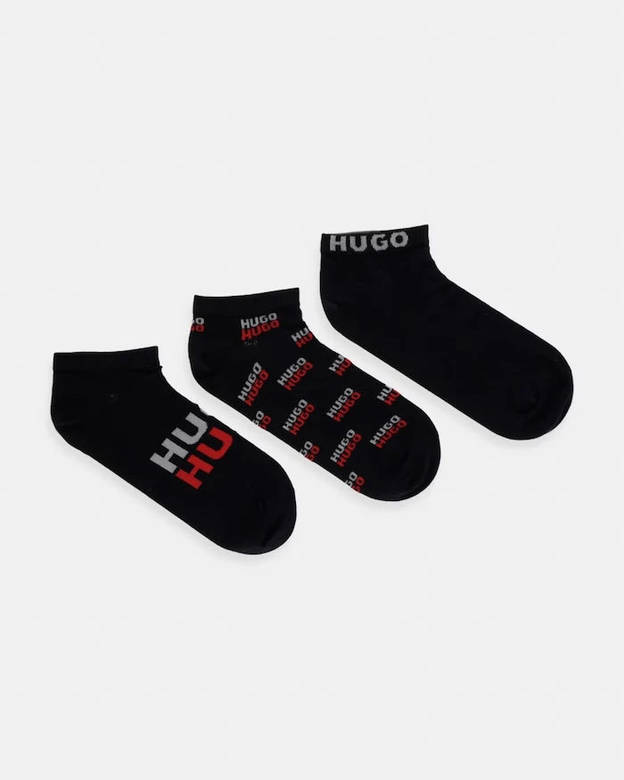 HUGO erkek çorap 3P AS LOGO AOP CC 3'lü