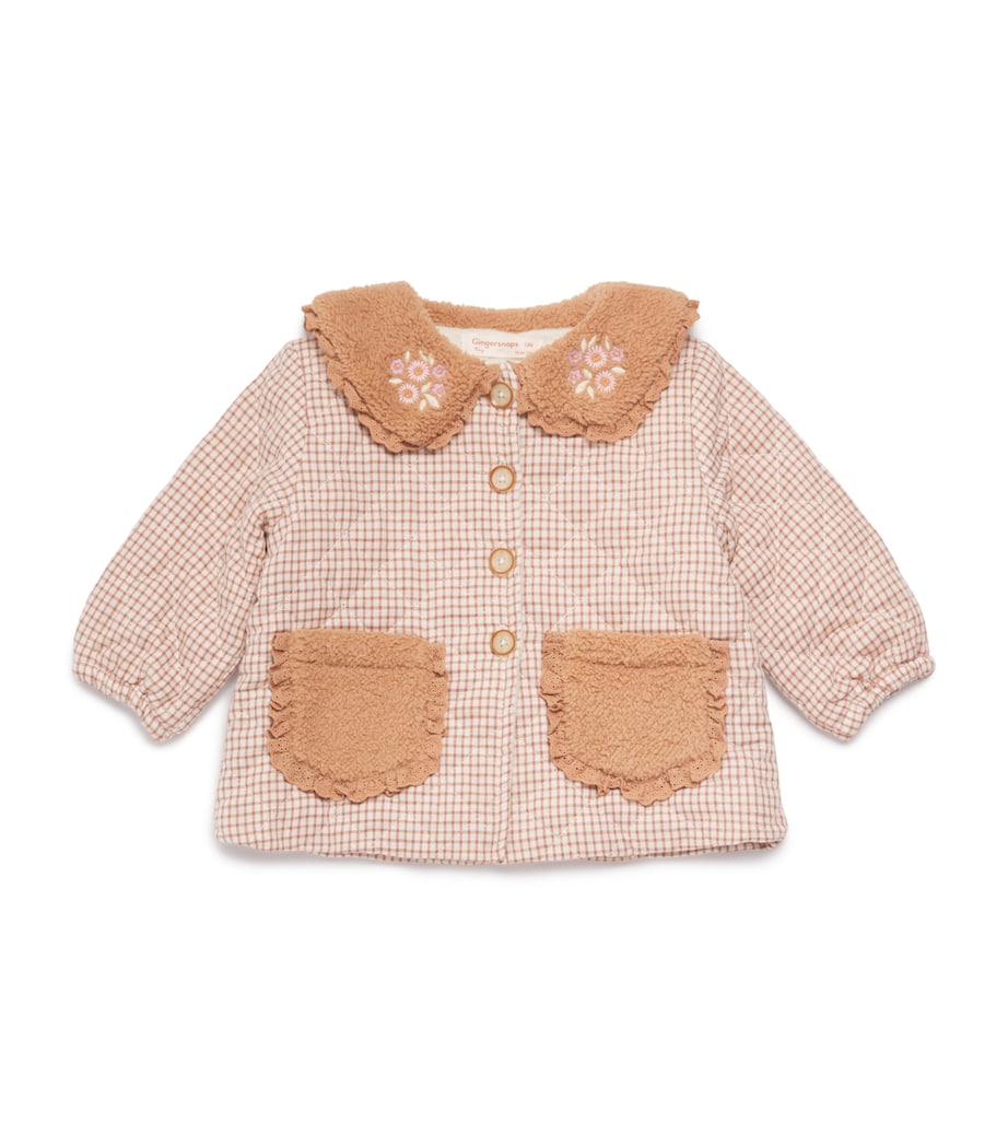 Cotton Sherpa-Trim Astrid Jacket (6-36 Months)