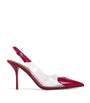 Alaïa Patent Leather Le Coeur Slingback Pumps 90