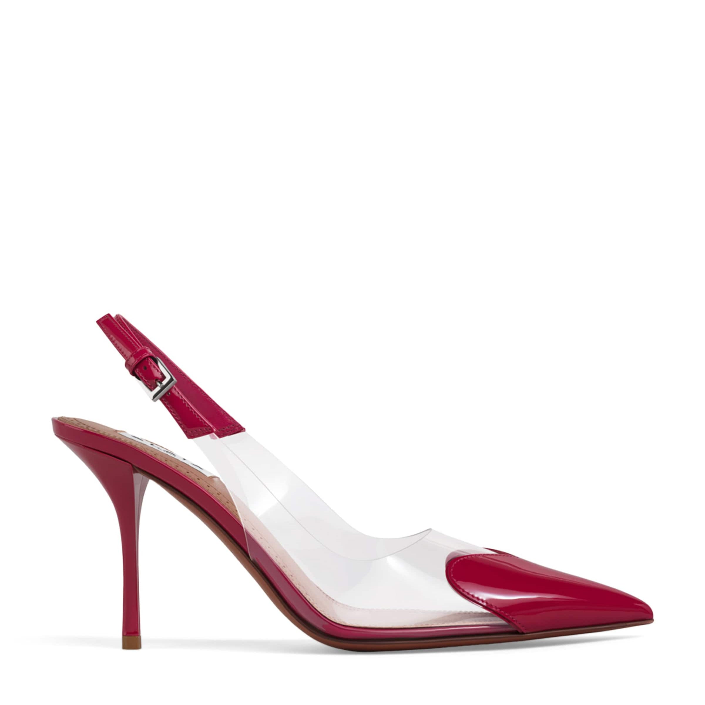 Alaïa Patent Leather Le Coeur Slingback Pumps 90