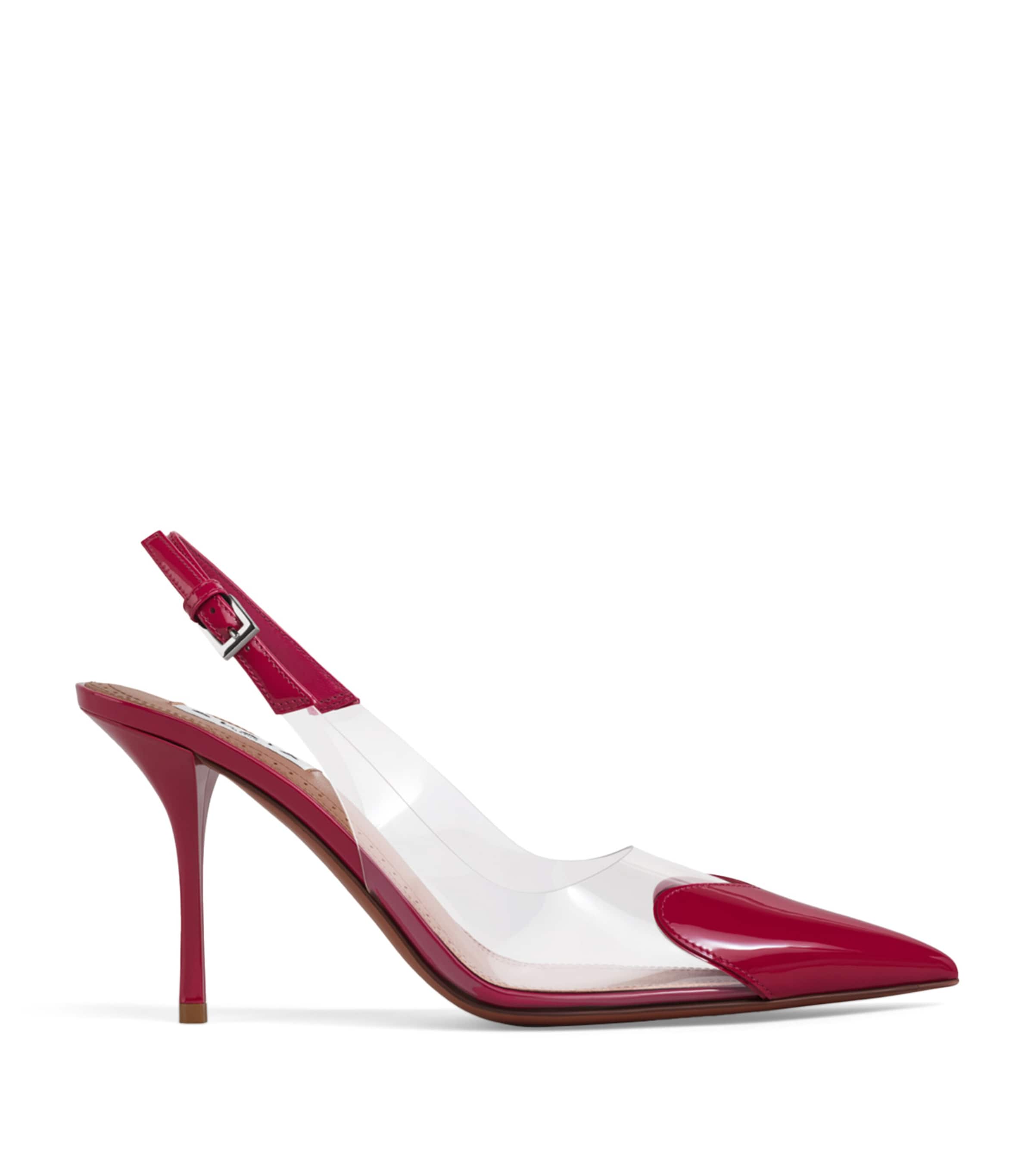 Alaïa Patent Leather Le Coeur Slingback Pumps 90