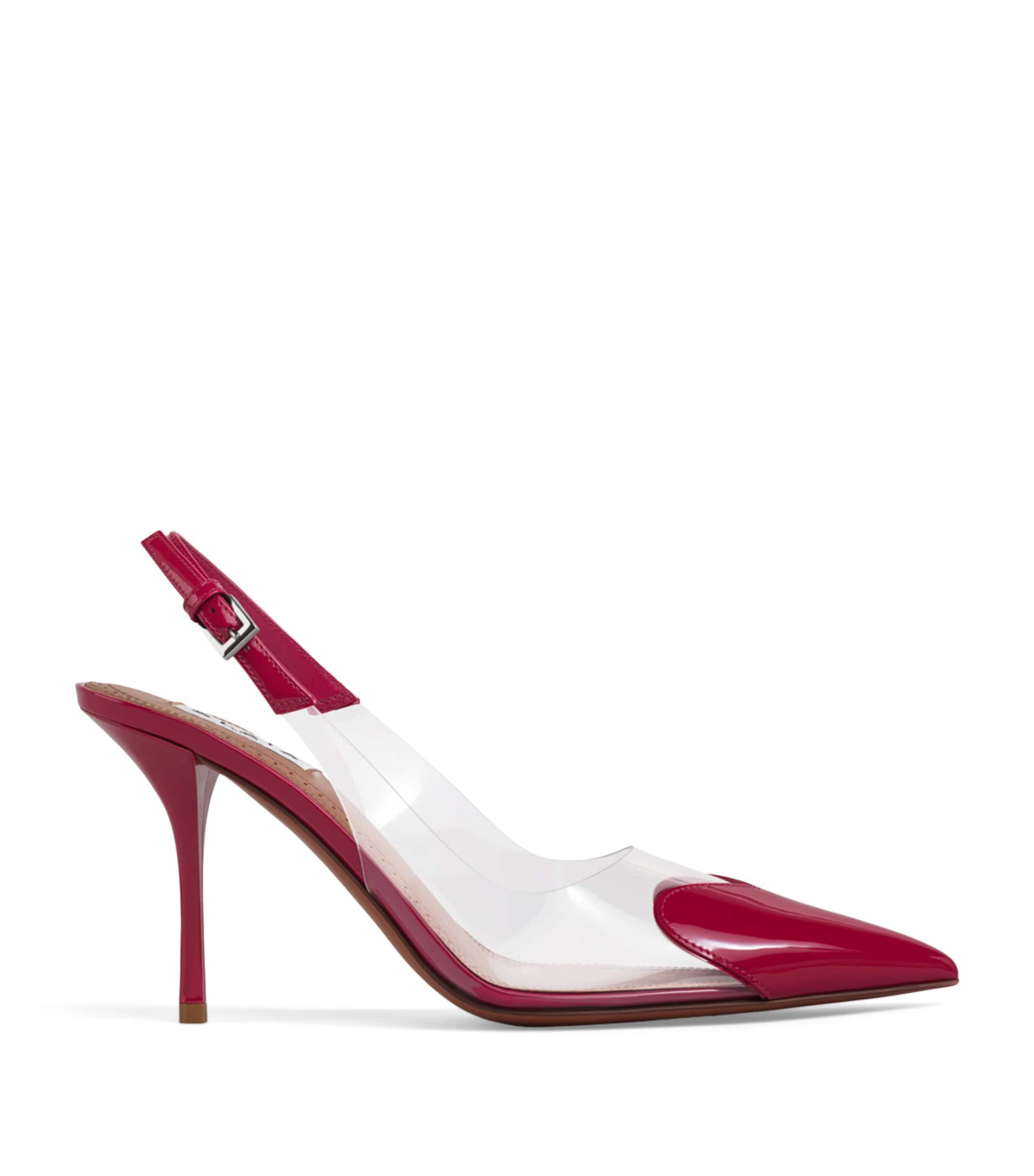 Alaïa Patent Leather Le Coeur Slingback Pumps 90