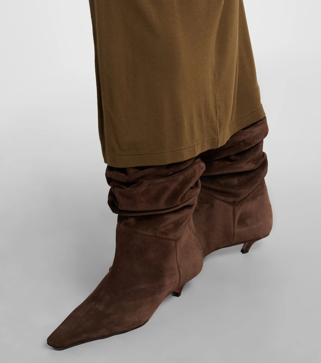 Amina Muaddi - Jamie 25 suede ankle boots