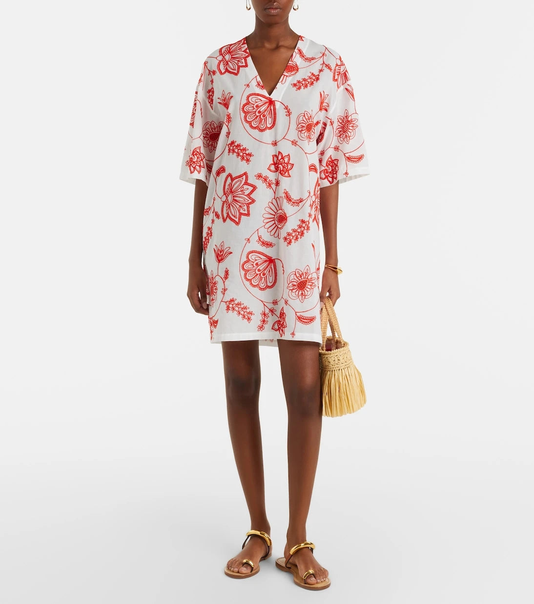 Eres - Levia embroidered cotton-blend minidress