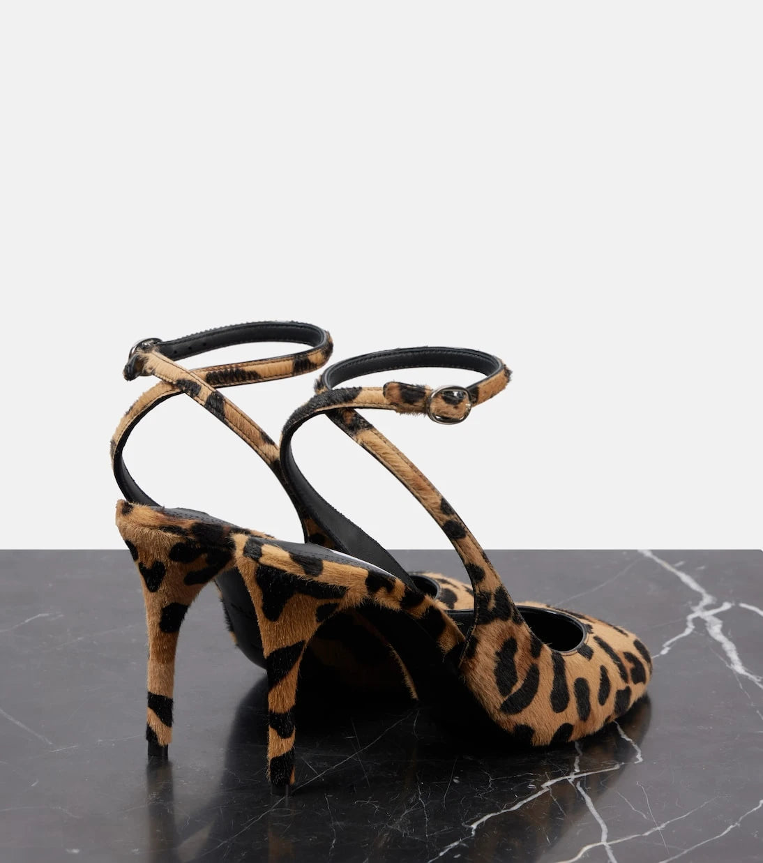 Alaïa - Decollete 90 calf hair slingback pumps