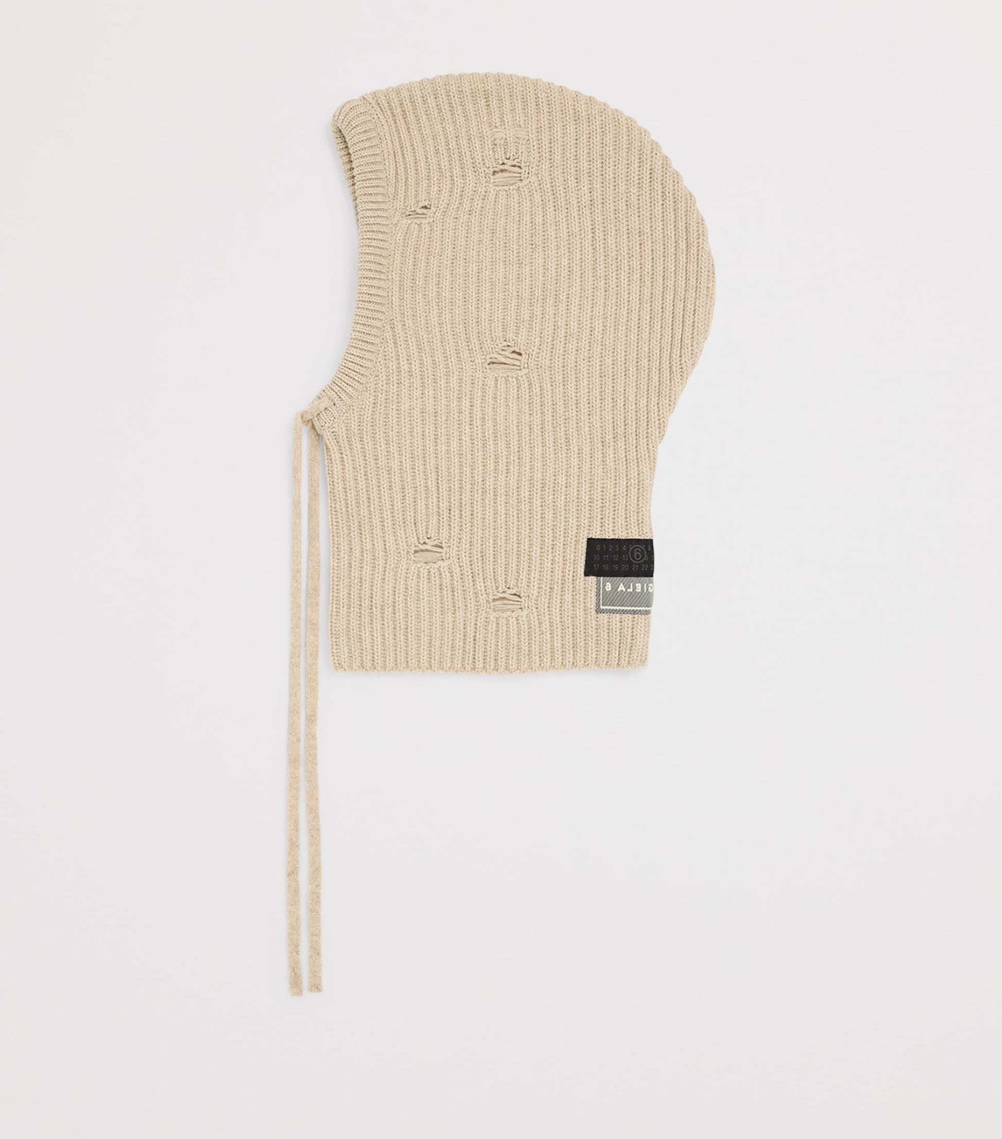 MM6 Maison Margiela Wool-Blend Distressed Balaclava