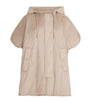 Weekend Max Mara Beige Reversible Padded Cape Jacket
