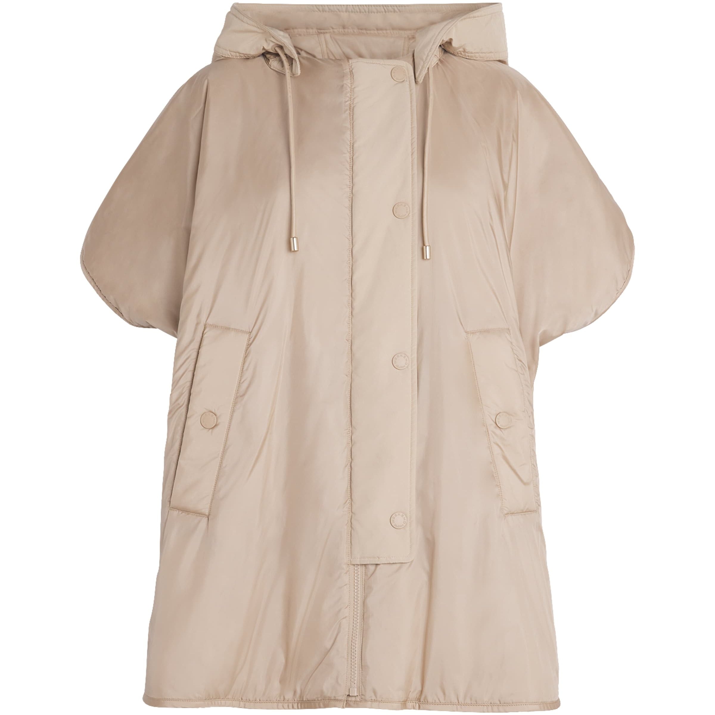 Weekend Max Mara Beige Reversible Padded Cape Jacket