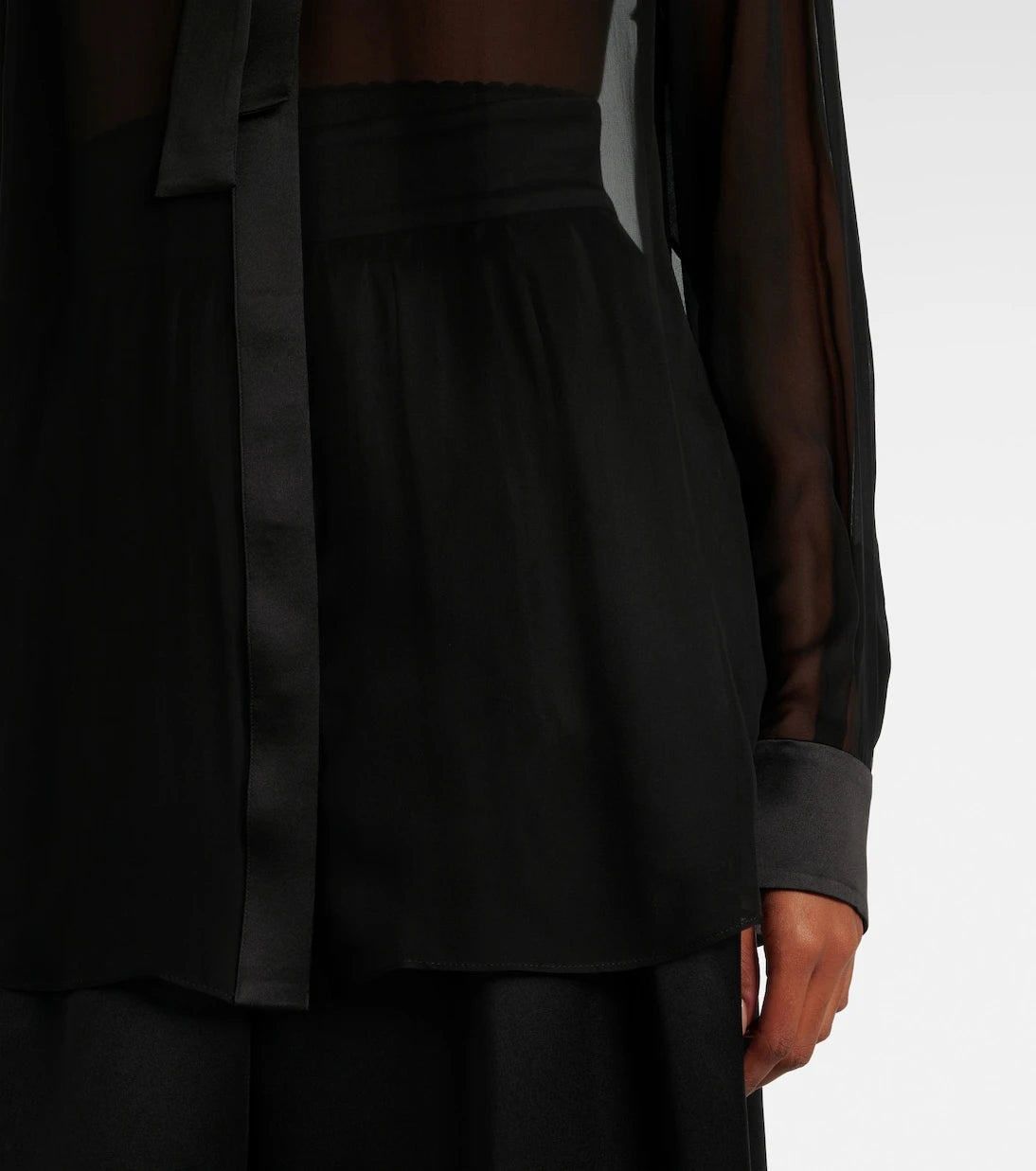 Dolce&Gabbana - Tie-neck silk blouse