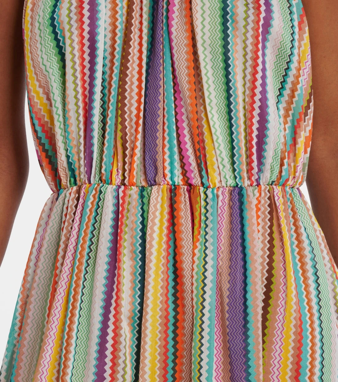 Missoni - Zigzag cotton and silk maxi dress
