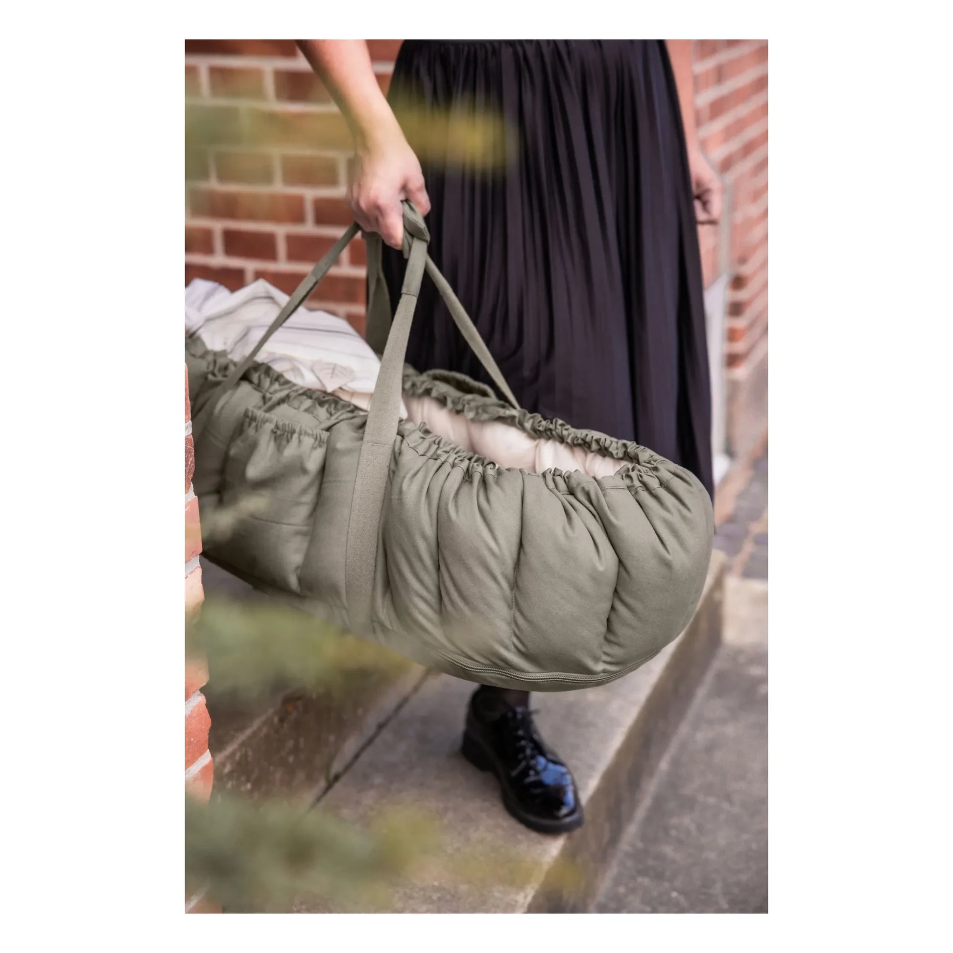 Sebra - 3 in 1 baby bassinet | Olive