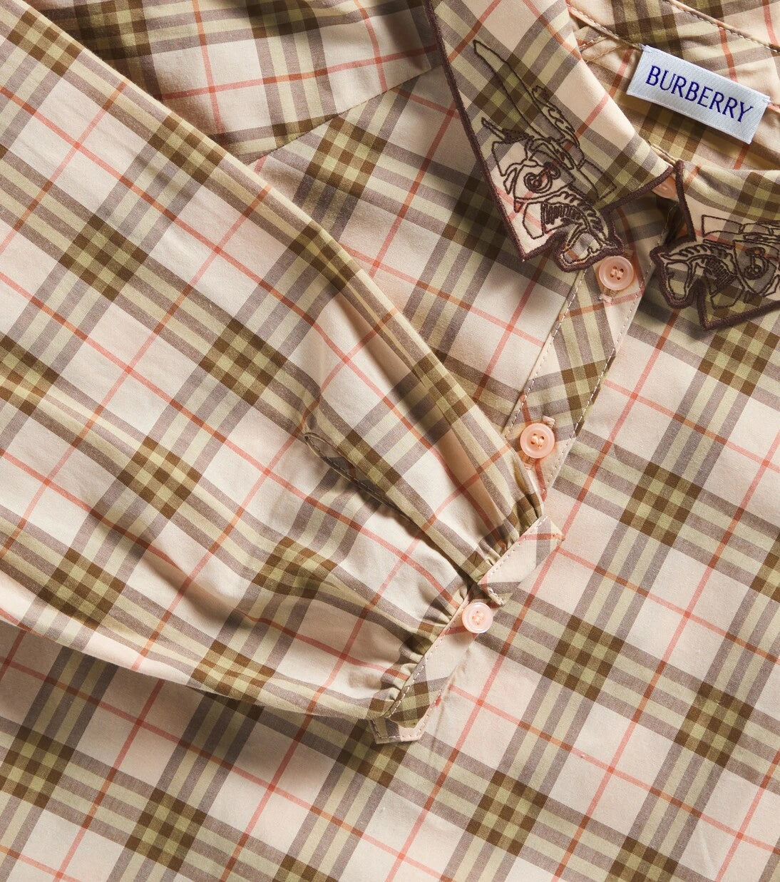 Burberry Kids - Burberry Check cotton blouse