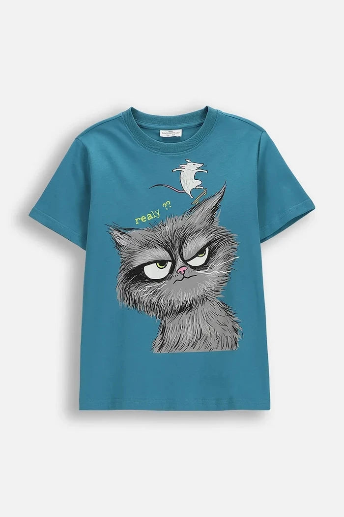 Детска памучна тениска Coccodrillo