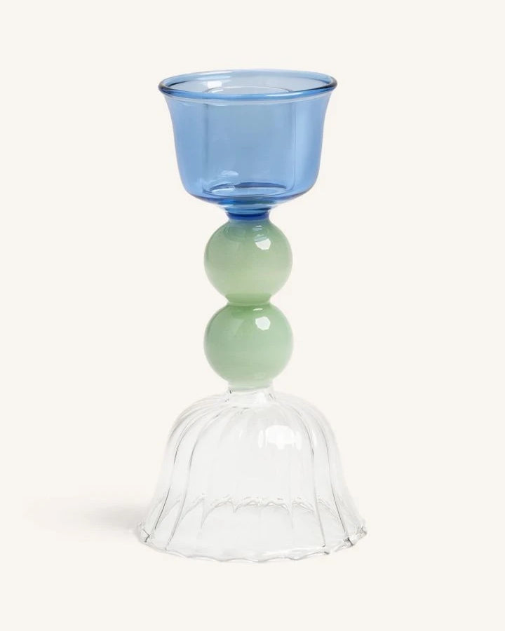 &Klevering - Pearl candlestick | Blue