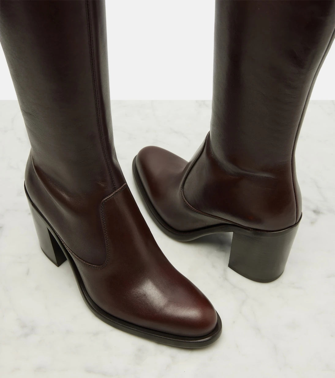 Chloé - Leather knee-high boots
