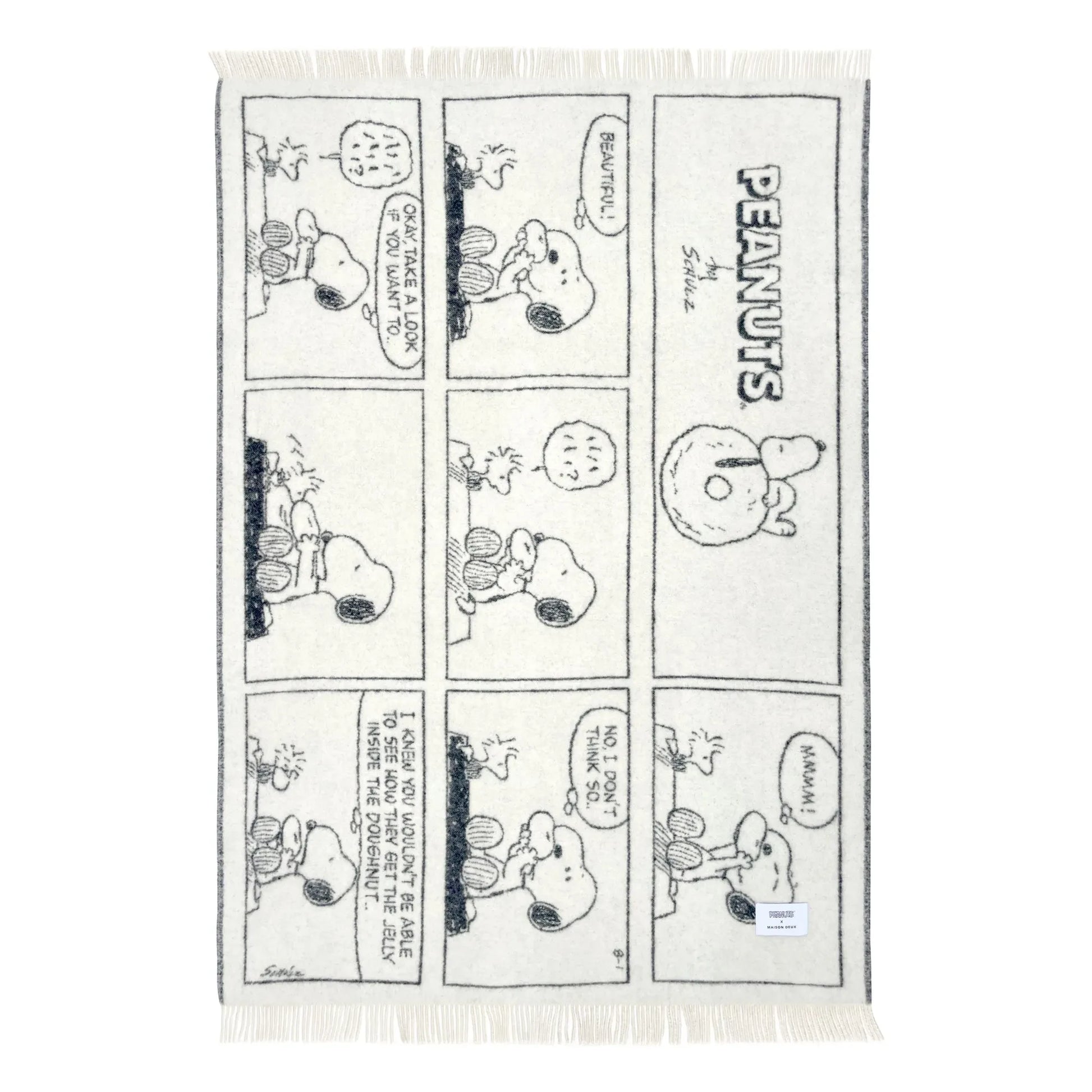 Maison Deux - Peanuts Throw | Black