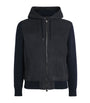 Canali Multi Suede-Wool Hooded Jacket
