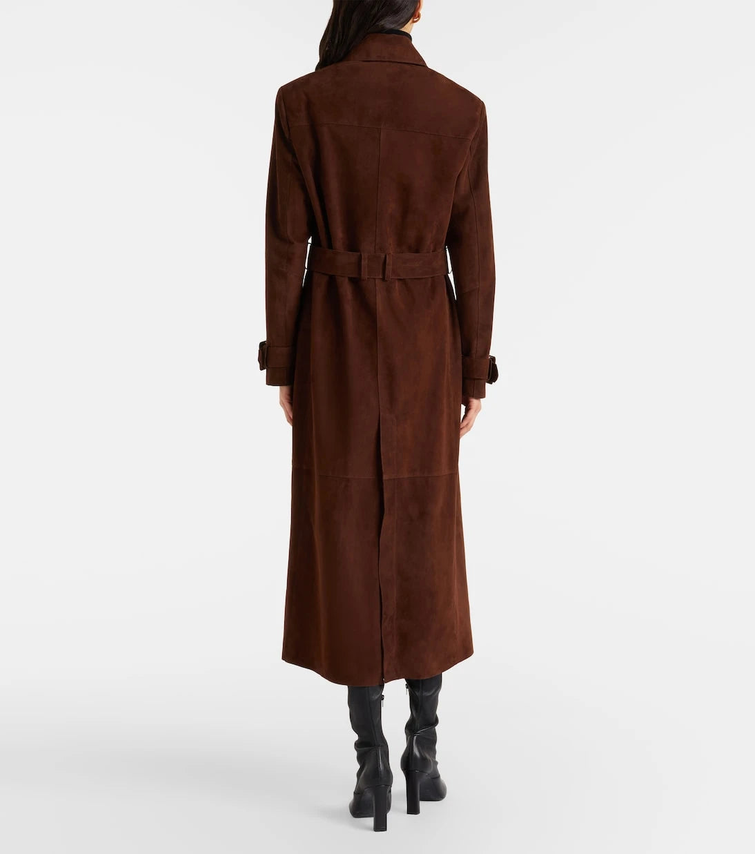 Nour Hammour - Tate suede trench coat
