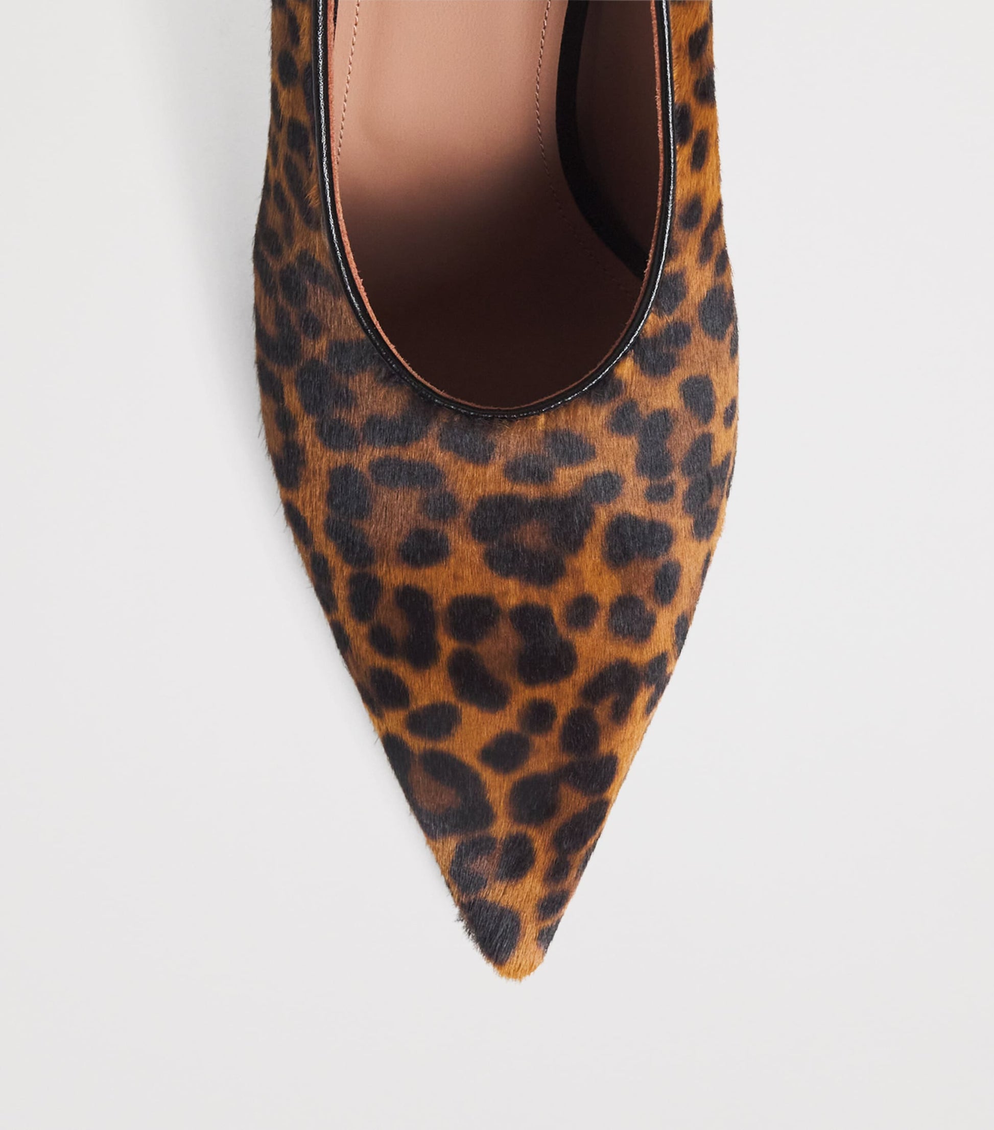 Leopard Calf Hair Tippi Pumps 90