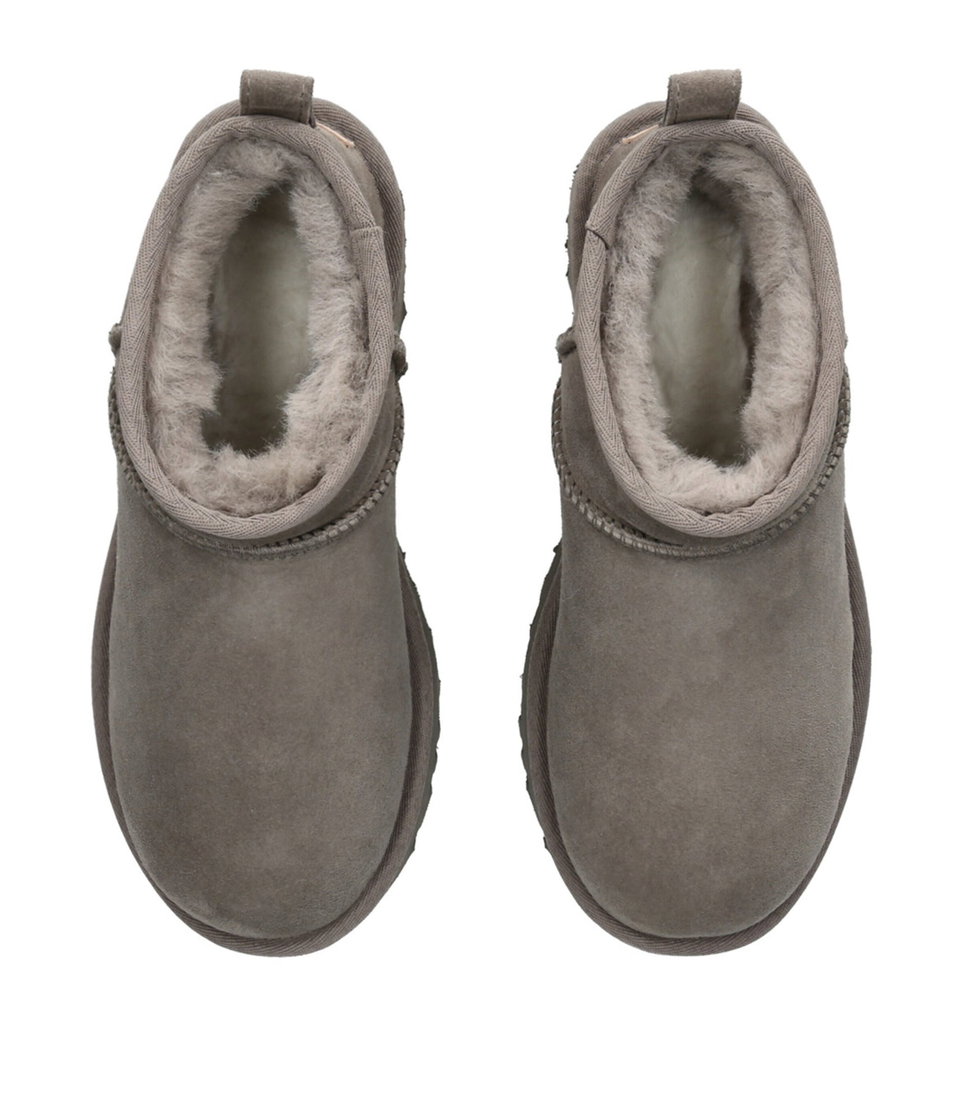 Grey Suede Classic Ultra Mini Boots