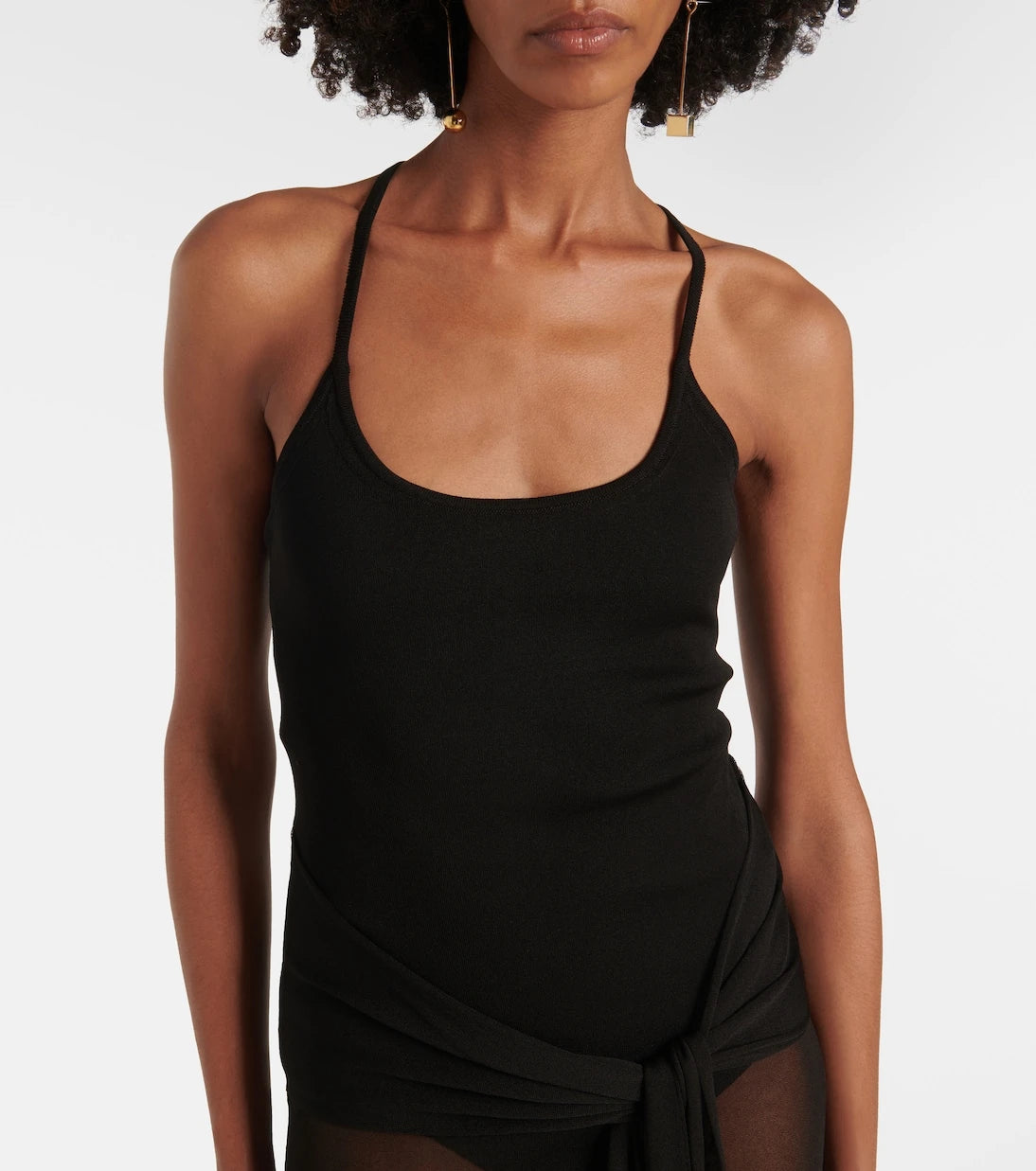 Jacquemus - La Robe Maille Nodo embellished gown