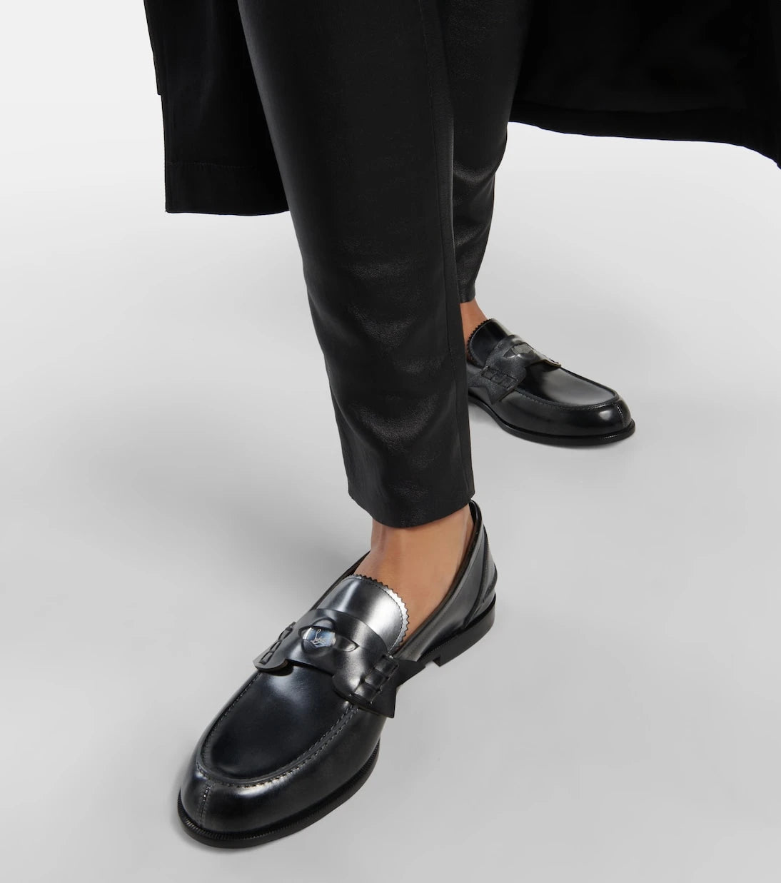 Christian Louboutin - Penny leather loafers