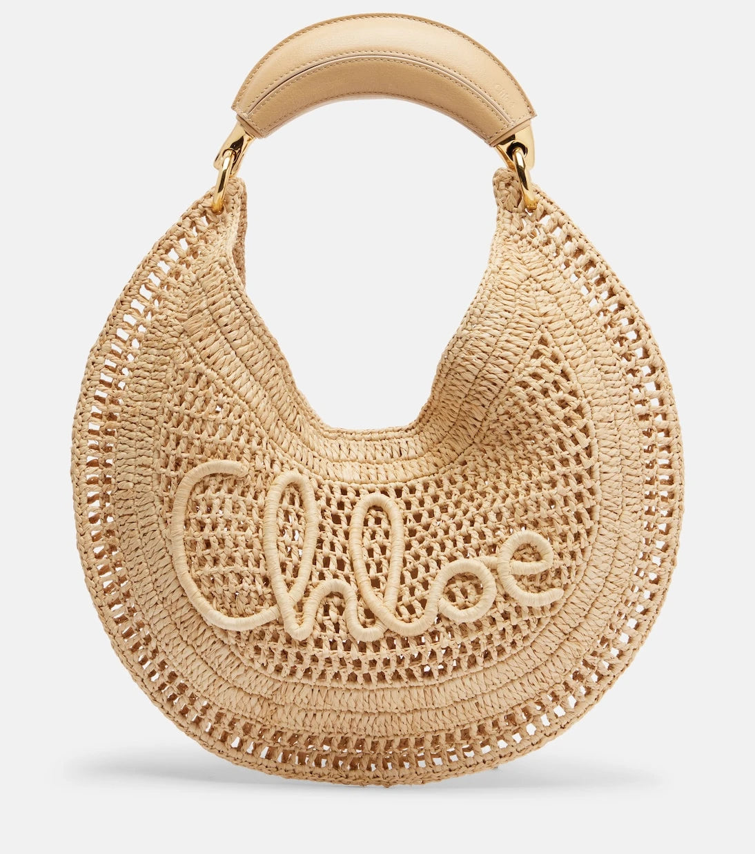 Chloé - Summer Banana raffia shoulder bag