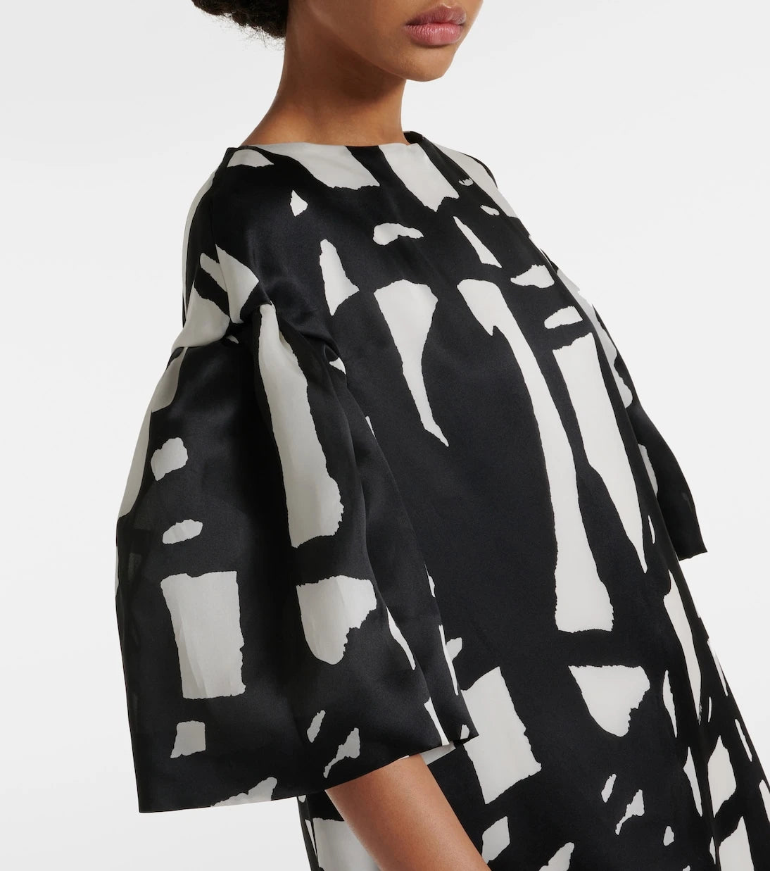 Max Mara - Printed silk organza gown