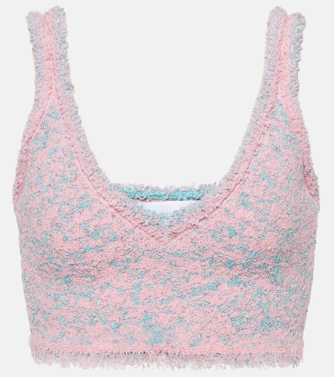 Rabanne - Tweed crop top