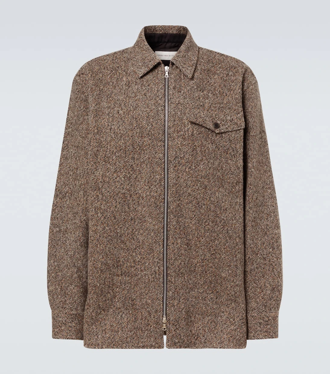 Dries Van Noten - Wool and cotton-blend tweed overshirt
