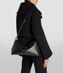 Toteme Black Leather T-Lock Top-Handle Bag