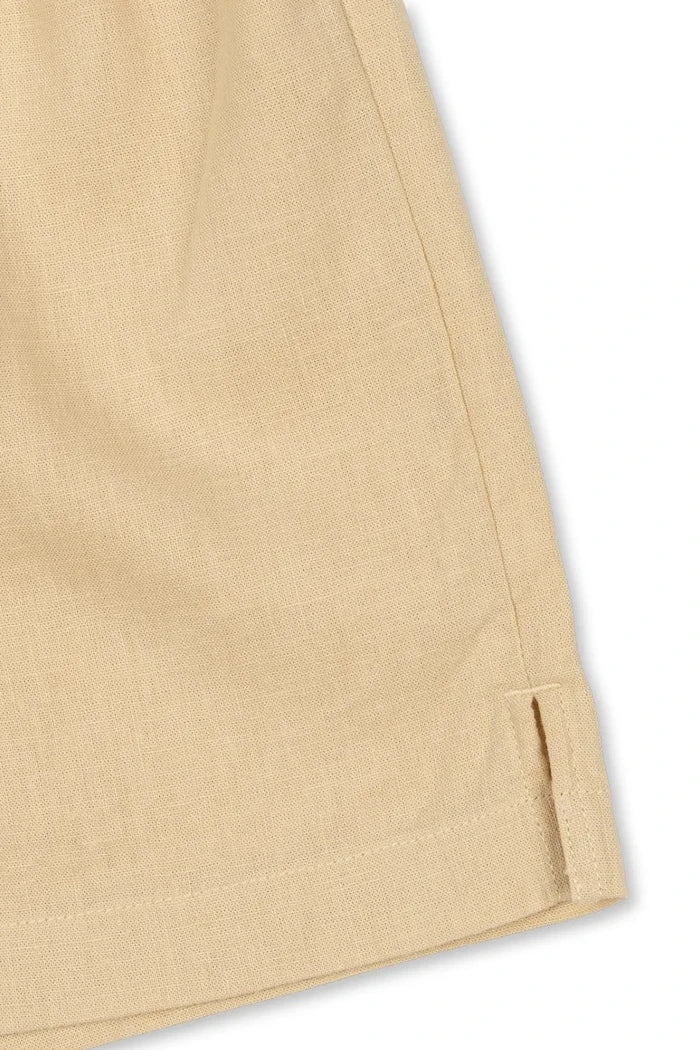 Konges Sløjd Çocuklar için Keten Kısa Pantolon FRANZEN LINEN SHORTS