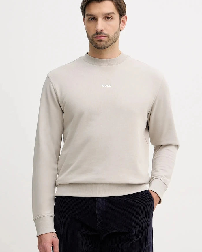 Pamuklu sweatshirt BOSS Orange WeSmallcrew