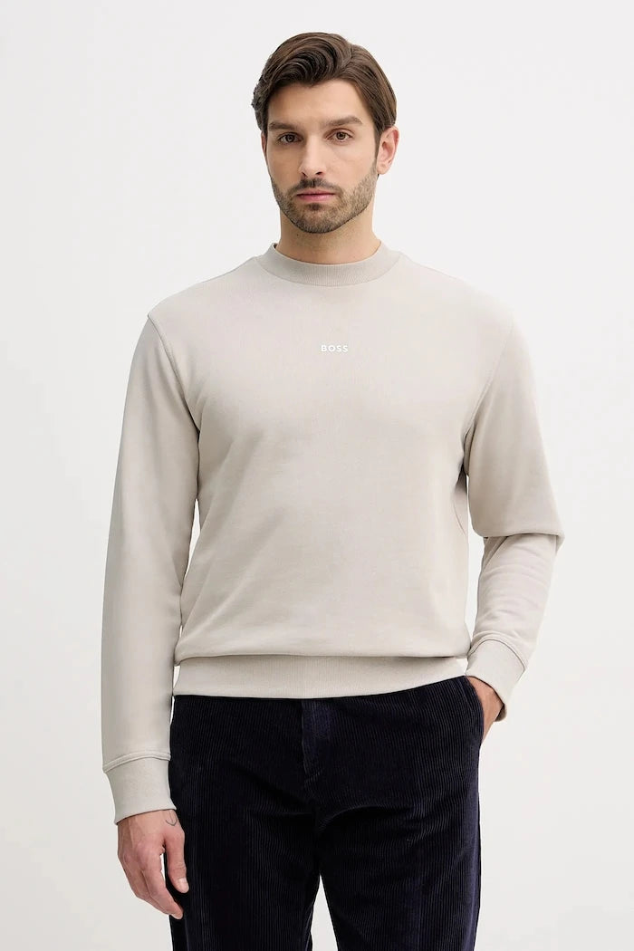 Pamuklu sweatshirt BOSS Orange WeSmallcrew