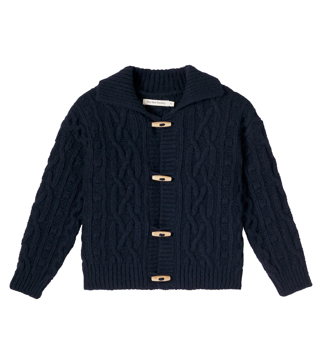 The New Society - Maria cable-knit wool-blend cardigan