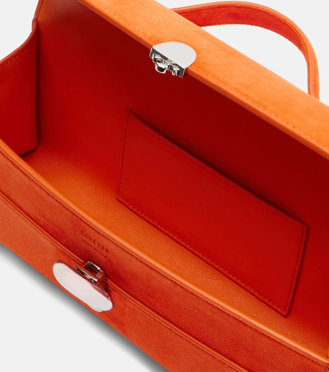 Savette - Slim Symmetry suede tote bag