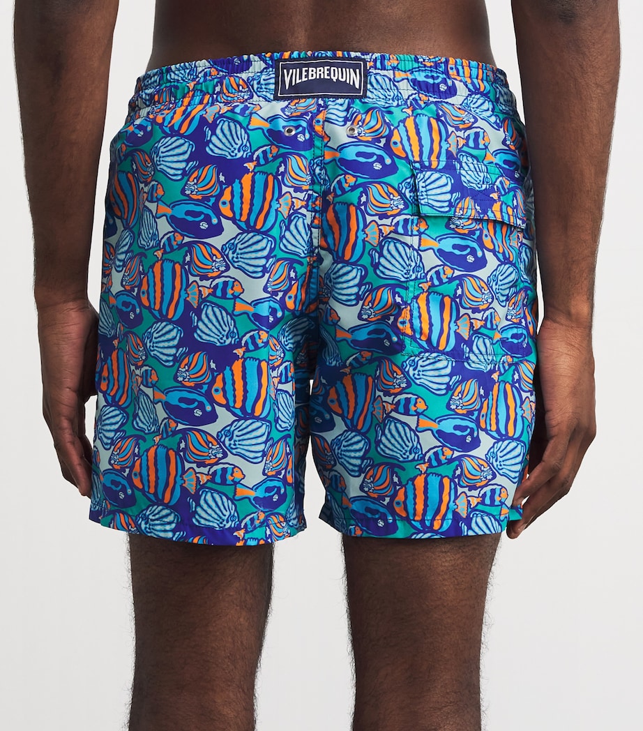 Fishy Vibes Print Moorea Swim Shorts