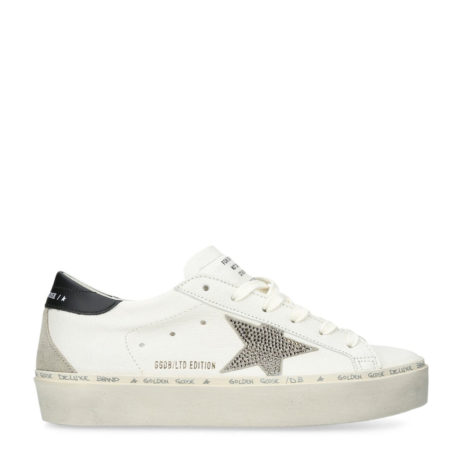 White Leather Hi Star Sneakers