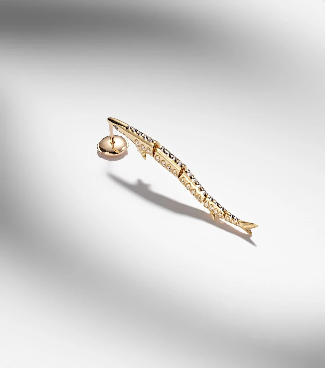 Yvonne Léon - Marlin Gm 9kt gold single earring with diamonds