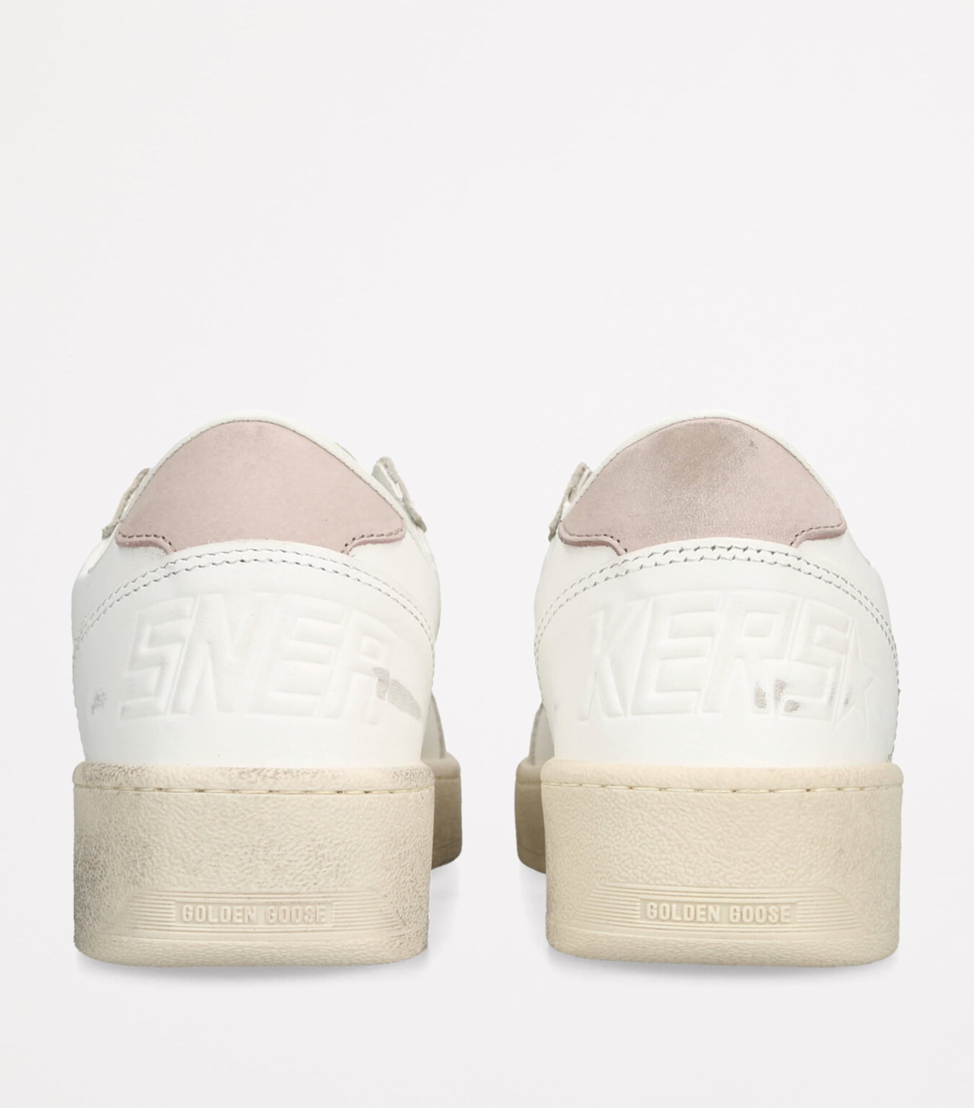 Golden Goose White Leather Ball Star Low-Top Sneakers
