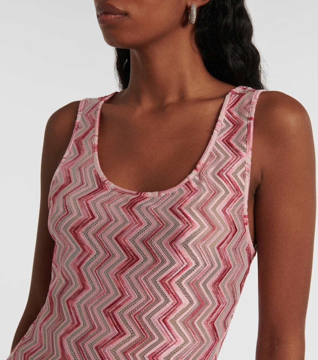 Missoni - فستان ماكسي بنمط متعرج