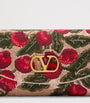Valentino Garavani Multi Silk Vain Cherry Clutch Bag