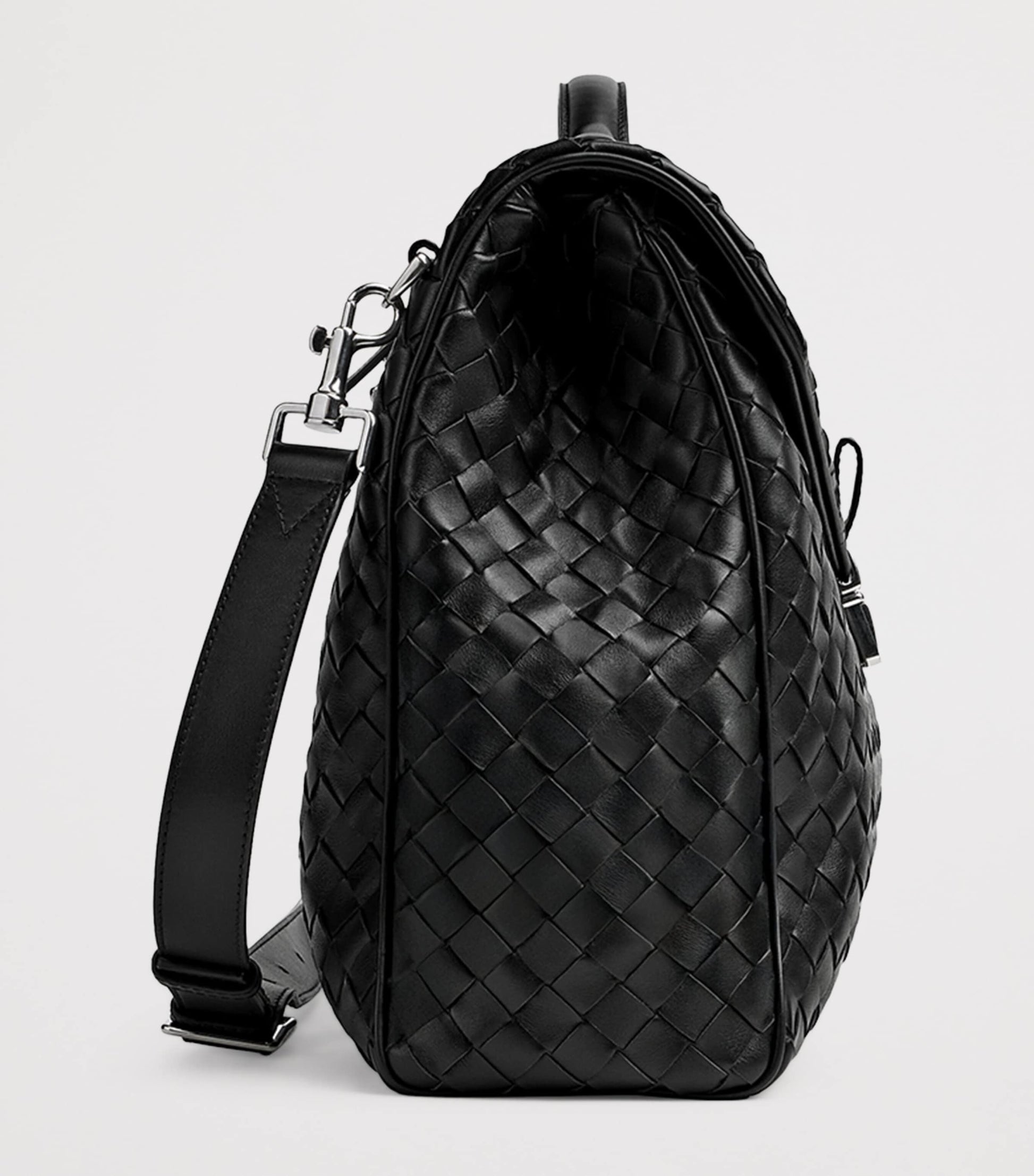 Bottega Veneta Leather Intrecciato Archivist Cross-Body Bag